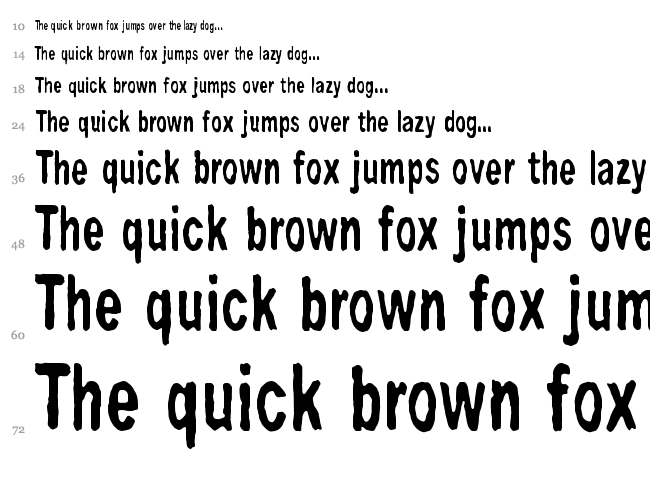 Big Bubu font waterfall
